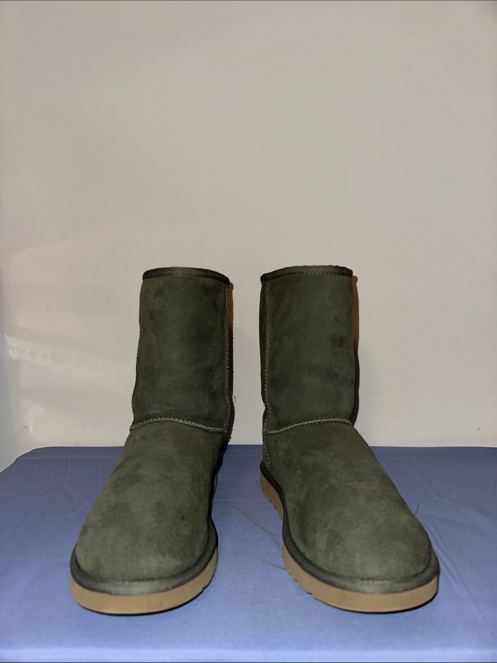 UGG Women’s Olive Green Suede Classic Pull-On Boots